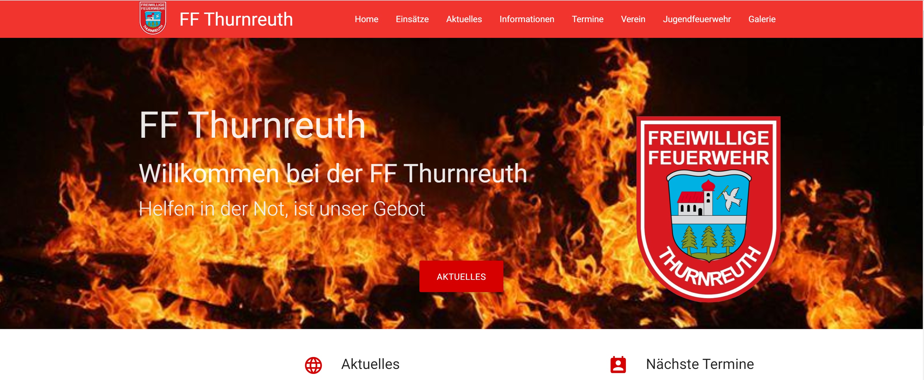 Startseite der FF Thurnreuth